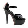 Pleaser - DELIGHT660FH Sandale à bride à la cheville - Noir Product image